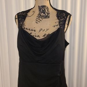 Black cocktail dress size 16 w